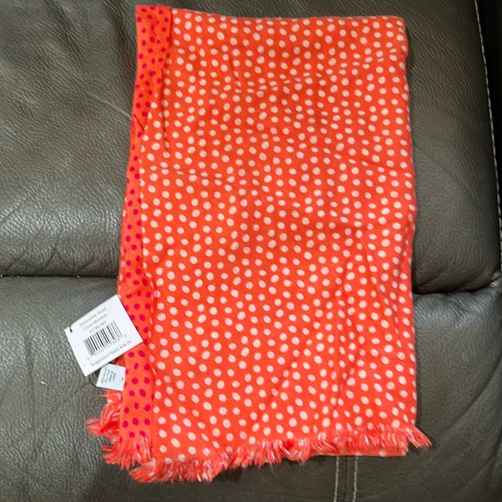 Vera Bradley coral meadow reversible scarf